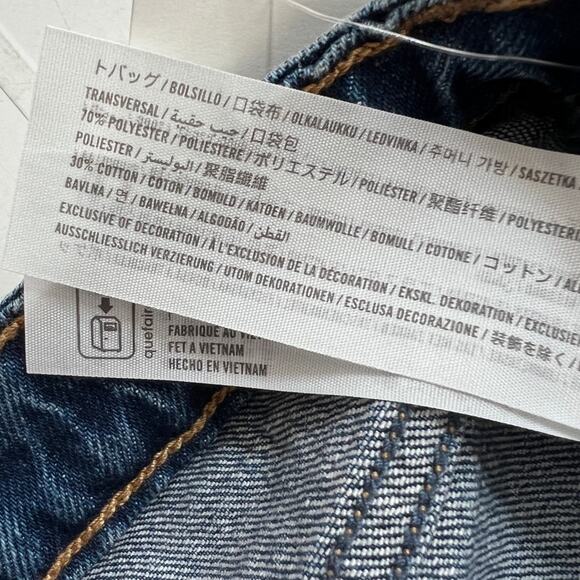 New ABERCROMBIE Curve Love High Rise 90s Relaxed Jean Dark SIZE 28 Regular - Picture 5 of 9